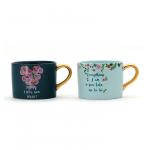 Lovely Mothers Day Eco Friendly Crockery Elegant Design Mom Mug Ceramic Coffee With Gold Handle for sale