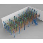 Double - Sided Selective  Adjustable Cantilever Racking System Strong Load Capacity