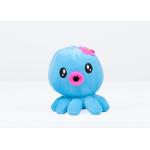 Kawaii Design Octopus Plush Doll Blue Color Customized Size Smooth Feeling for sale