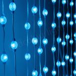 China 35mm Diameter DMX512 Controllable RGB LED Ball Light String with Custom Spacing for sale