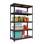 Heavy Duty Free Standing Steel Shelf Rack 5 - Tier Storage Multipurpose Display