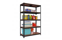 China Heavy Duty Free Standing Steel Shelf Rack 5 - Tier Storage Multipurpose Display supplier