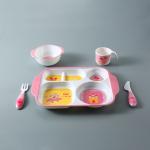 Cartoon A5 melamine Children Dinner Set Monster Printed for sale