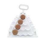 Sweet stands white plastic 6 tier macaron pyramid holder macaron tower for display for sale