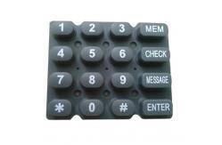 China OEM Heat Resistant Silicone Keyboard 50 Shore A For Calculate supplier