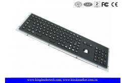 China Rugged Panel Mount Black Metal Keyboard With Trackball Function Keys And Number Keypad supplier