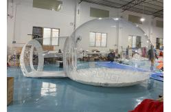 China 0.8mm clear PVC Inflatable Bubble Tent  with 2m tunnel supplier