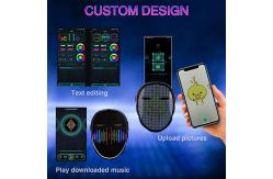 China Halloween Party Smart LED Face Mask APP Controlled Bluetooth Face Changing supplier