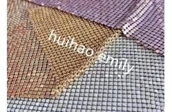 China 8x8mm Shiny Aluminum Sequin Metal Mesh Curtain For Decoration supplier