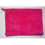 High Density Fluffy Fleece Microfiber Kitchen Towels Red , Water Absorbing Towel for sale