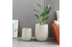 China Long Lasting Frost Resistant Fiber Clay Planters Easy Cleaning supplier