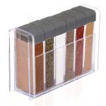 TOPZEA Clear Plastic Spice Storage Containers Shakers Jars For Seasonings Condiments for sale