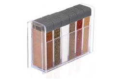 China TOPZEA Clear Plastic Spice Storage Containers Shakers Jars For Seasonings Condiments supplier