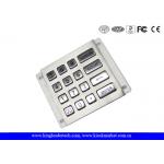 Metal Industrial Numeric Keypad , 16 Keys Rugged Vandal Proof Keyboard