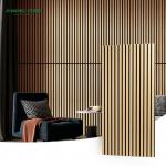 Houses Decorative And Soundproofing Material Wall Art Wood Slat Acoustic Panels For Meeting Room for sale