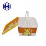 3200L IML Tubs Square Medicine Biscuit Chocolate Food Packaging Plastic Box for sale