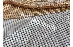 China 8x8mm Shiny Aluminum Sequin Metal Mesh Curtain For Decoration supplier