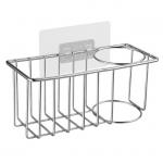 Adhesive Sponge Holder Brush Holder Kitchen Sink Organization Basket