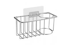 China Adhesive Sponge Holder Brush Holder Kitchen Sink Organization Basket supplier