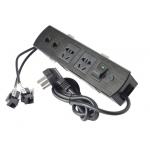 Multimedia Aluminum Alloy Panel Screen Desktop Electrical Outlet , All - In - One Tabletop Solution