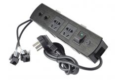 China Multimedia Aluminum Alloy Panel Screen Desktop Electrical Outlet , All - In - One Tabletop Solution supplier