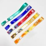 Promotion Event Woven Cloth Wristbands with Acceptable OEM and Custom Logo