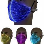 Luminous LED Rave Face Mask Multi Color Light Up Flashing At Night for sale