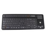 108 Keys Compact Format Industrial Membrane Keyboard IP66 With Integrated Trackball for sale