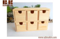 China Wooden box with drawers- Wooden desk organizer- Keepsake Jewelry Box - Apothecary Cabinet - Desktop Organizer supplier