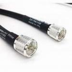XLPE Insulation High Voltage Coaxial Cable with 50 Ohms Impedance and Bare Copper Shield for sale