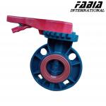 Low Temperature Soft Seal UPVC Butterfly Valve Industrial Manual Valve for sale