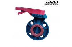 China Low Temperature Soft Seal UPVC Butterfly Valve Industrial Manual Valve supplier