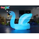 Blue Inflatable Swan Model With Shoulder Strap To Carry For Stage Procession for sale