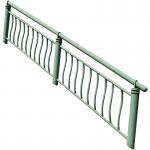 Aluminium Stair Railing Balusters Prefabricated Handrails Core Mounted for sale
