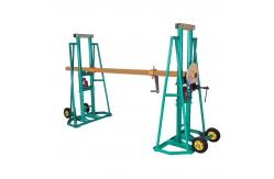China 5t Capacity Cable Drum Jack Stand Cable Reel Stand With Brake supplier