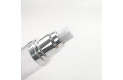 China Empty White 50ml Airless Pump Bottles Customized Logo supplier