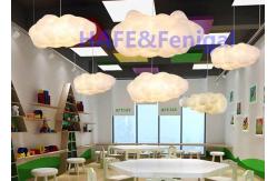 China Custom  Inflatable Cloud Balloon Lights Decoration 4 X 500w supplier