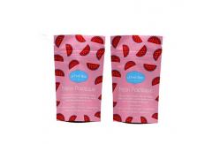China 160mm Digital Printed Stand Up Pouches 250g Tear Notch Reusable ziplockk Bags supplier