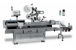China Automatic bottle labeling machine PLC control with code printing, sticker apply supplier