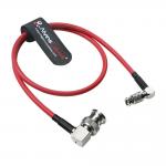 Alvin's Cables Micro BNC to BNC Cable 12G-SDI High Speed 4K UHD Video Coaxial Cable, 75 Ohm Ultra-Slim for Blackmagic Video Assist 5 Monitor,Red,Right Angle 50CM|19.7inches for sale