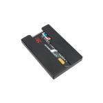 Open Credit Card Organizer Wallet Purse Carbon Fibre Stainless Steel Holder for sale