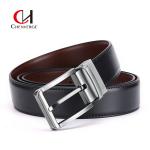 Men'S Business Reversible Buckle Belt Pants Black Bright Face for sale