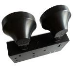 Non Maintained Wall Surface Mounted Twin Spot Emergency Lights With PS Diffuser