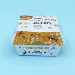 Fully Recyclable Folding Cardboard Hamburger Boxes Cookie Packaging for sale