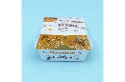 China Fully Recyclable Folding Cardboard Hamburger Boxes Cookie Packaging supplier