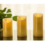 Flickering Candle Real Wax Flameless LED Candles with Dancing Flame 3 4 5 for sale