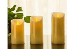 China Flickering Candle Real Wax Flameless LED Candles with Dancing Flame 3 4 5 supplier