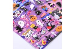 China Soft Elastic Festive Stickers PVC Foam Leather Removable Wall Stickers supplier