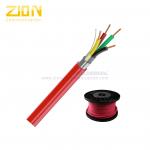 Riser-Rated Fire Alarm Cable 22AWG Solid Copper UL FPLR-CL2R Red PVC Jacket for sale