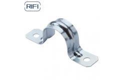 China EMT Conduit Fittings Galvanized Saddle Clamp 2 Hole Strap EMT Conduit Strap supplier